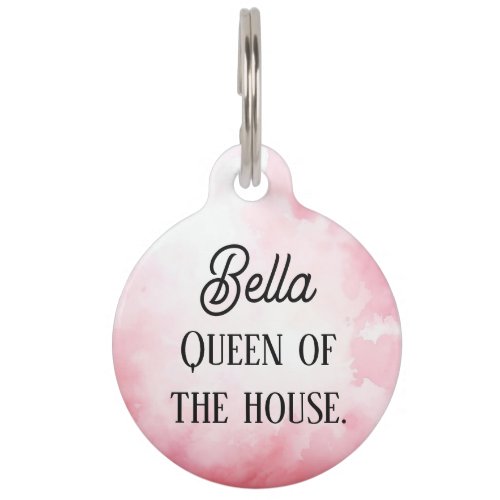 Princess Queen Pet Cat Dog ID Tag
