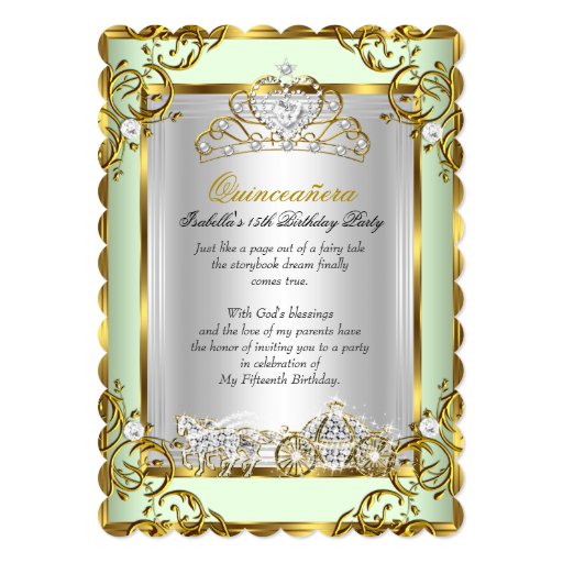 Princess Quinceanera Invitations 9