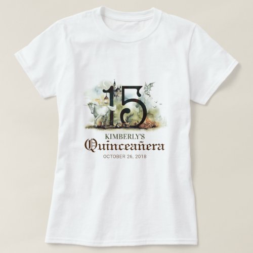 Princess Quinceanera 15th Birthday Party T_Shirt