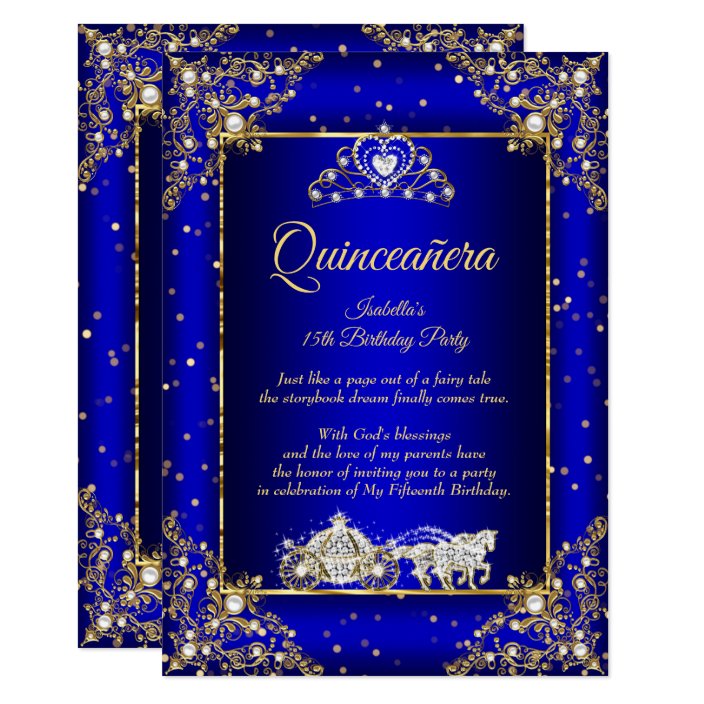 quinceanera royal blue