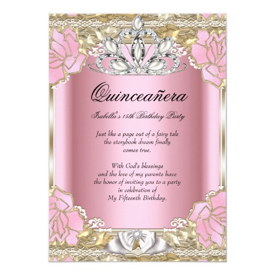 Princess Quinceanera Invitations 6