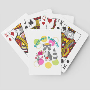 Princess Raccoon by Bella Poker Cards