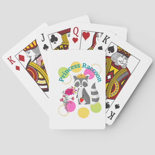 Princess Raccoon by Bella Poker Cards (Back)