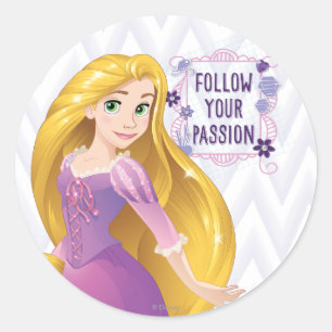 Princess Rapunzel Classic Round Sticker