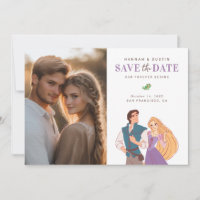 Princess Rapunzel & Flynn Photo Save the Date