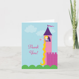 Princess Rapunzel Thank You Card