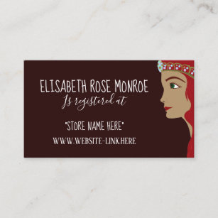 Princess Red Baby Shower Gift Registry Enclosure Card