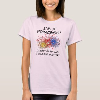 Princess Release Glitter Funny T-Shirt