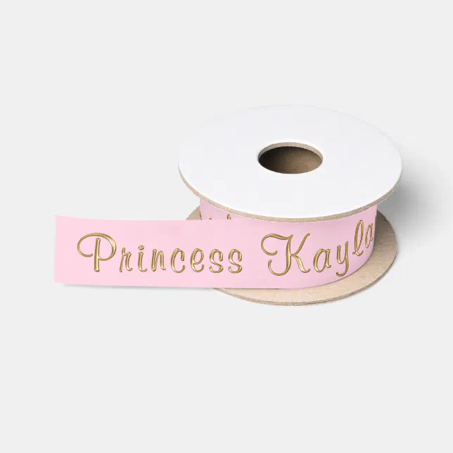 Princess Ribbon Custom Order, Your Name and Colors | Zazzle
