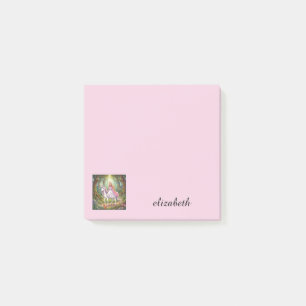 Princess Riding on the Unicorn Personalize Post-it Notes