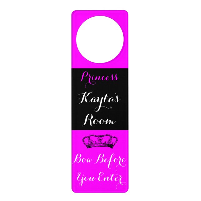 Princess Room Door Hanger (Front)
