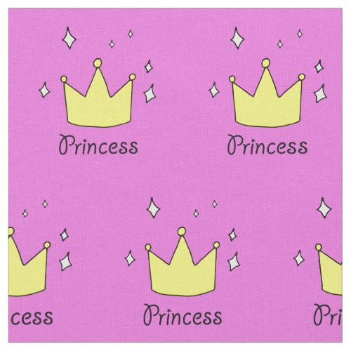 Princess rose gold Cute baby Fabric