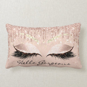 Princess Rose Makeup Lash Hello Gorgeous Browns Lumbar Pillow