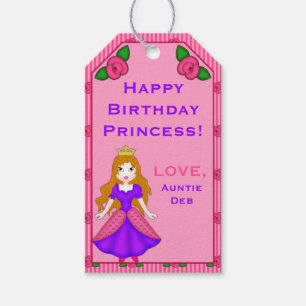 Princess Rosebud Stripes-GIFT TAGS-03 Gift Tags