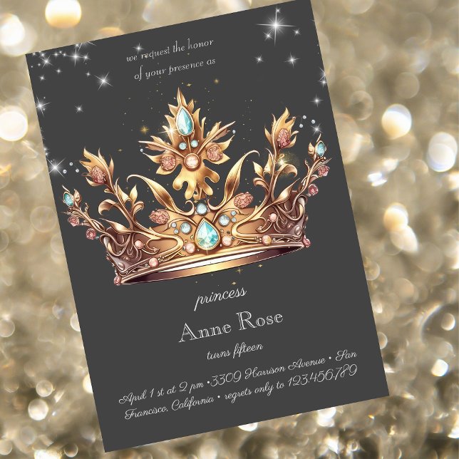 Princess royal Birthday Invitation (Creator Uploaded)