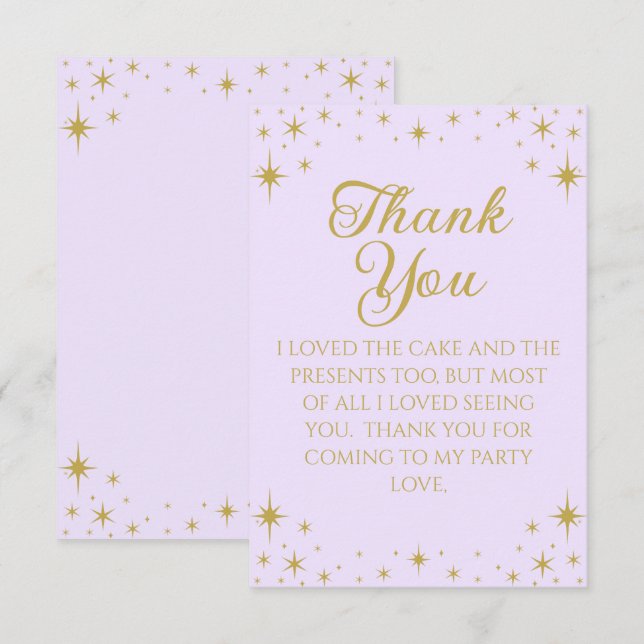 Princess Royal Birthday Thank You Card (Front/Back)