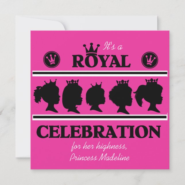 Princess Royal Celebration Birthday Invitation (Front)