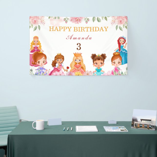 Princess Royal Happy Birthday 3rd Banners Signs (Tradeshow)