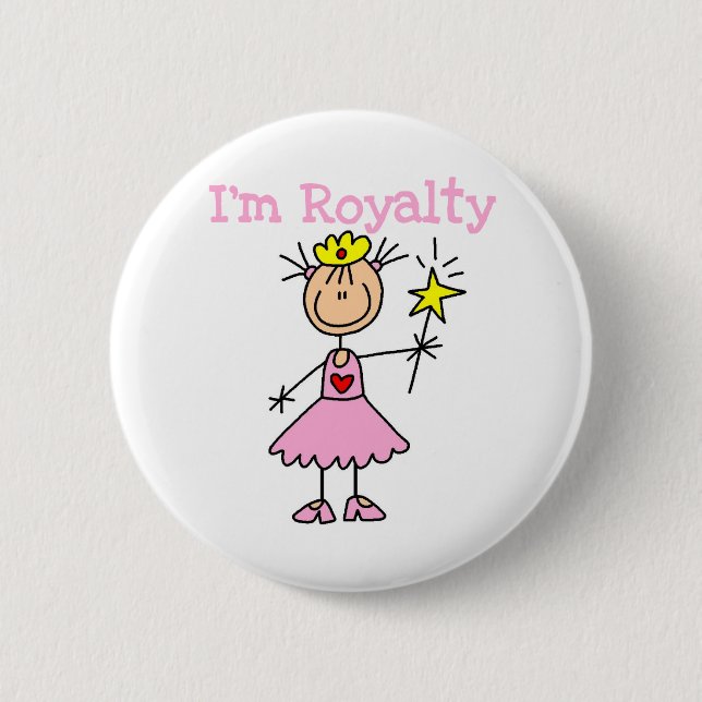 Princess Royalty Pinback Button (Front)