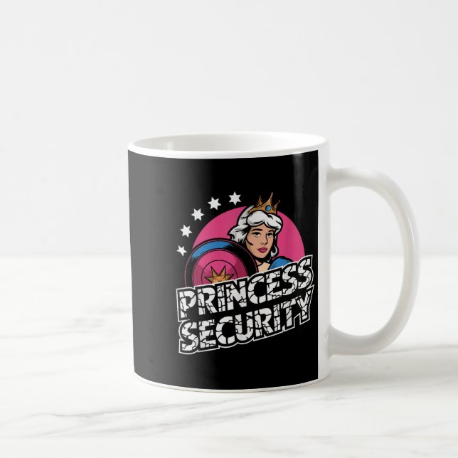Princess Security Birthday Dad &amp; Mom Boys Brot Coffee Mug (Right)