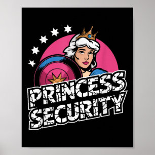 Princess Security Birthday Dad &amp; Mom Boys Brot Poster