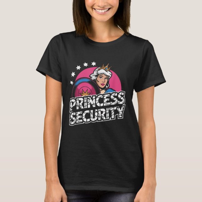 Princess Security Birthday Dad &amp; Mom Boys Brot T-Shirt (Front)