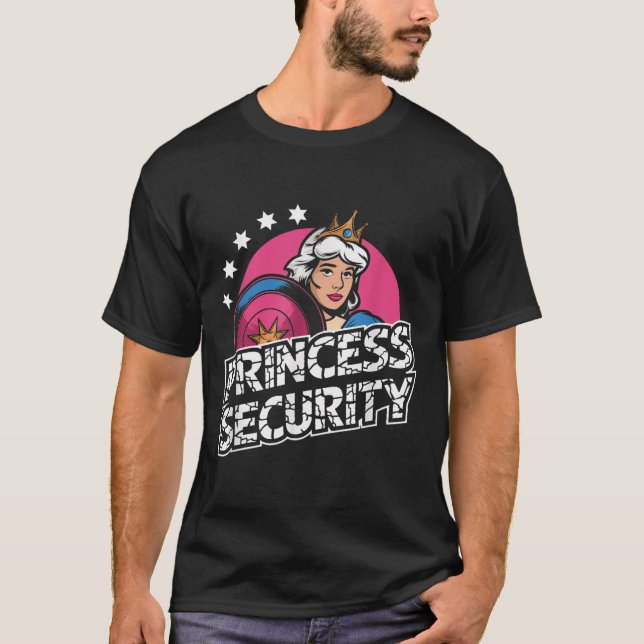 Princess Security Birthday Dad &amp; Mom Boys Brot T-Shirt (Front)