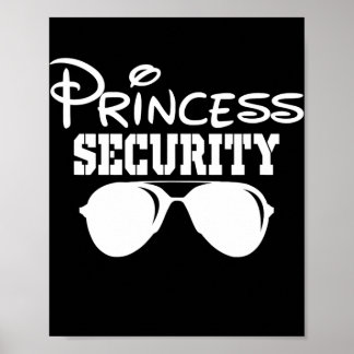 Princess Security Birthday Party Matching Family Poster