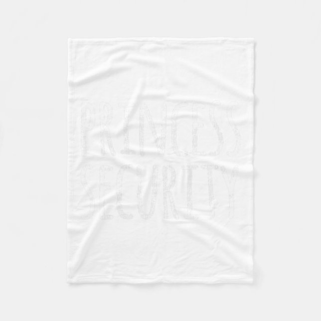 Princess Security Halloween Costume Dad Men Matchi Fleece Blanket (Front)