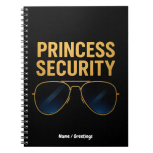 Princess Security Magical Halloween Birthday Party Notebook