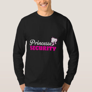 Princess Security Team Dad Mom Birthday Party Fami T-Shirt