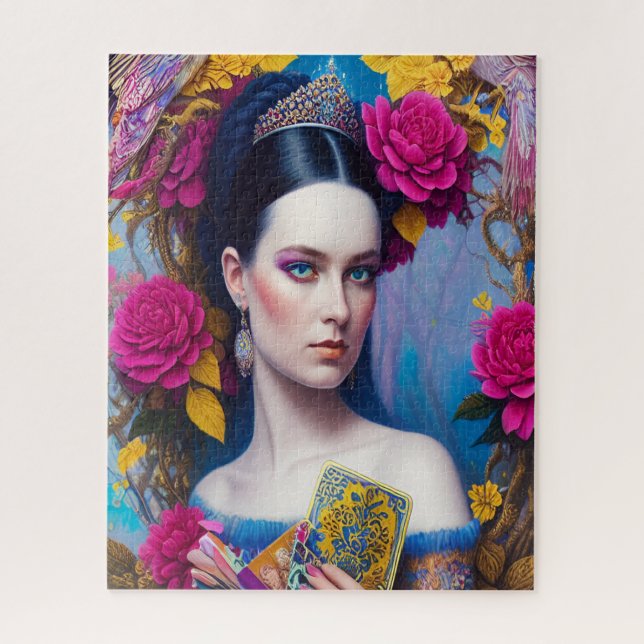 Princess showing off her purse jigsaw puzzle (Vertical)