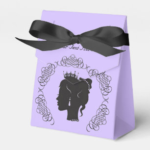 Princess Silhouette Personalized Lilac Favor Box