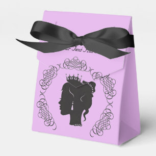 Princess Silhouette Personalized Pink Favor Box
