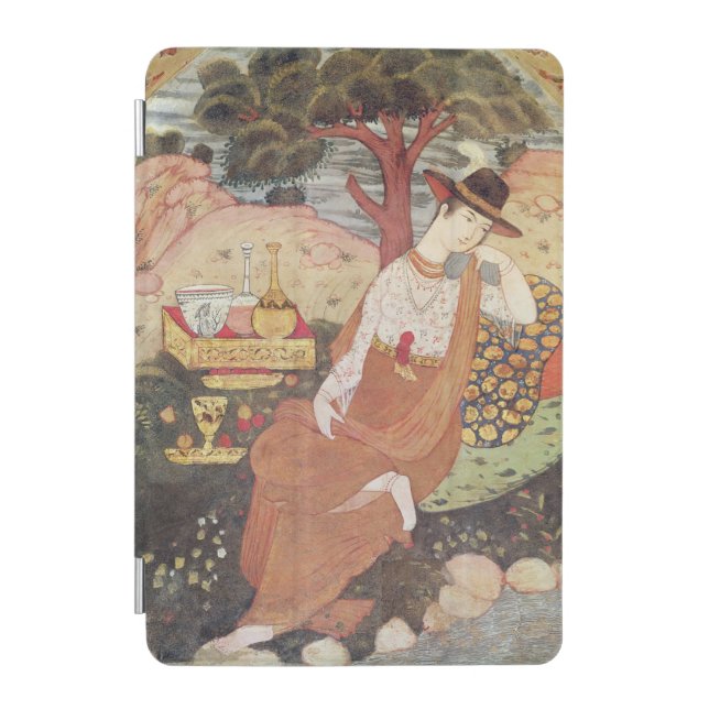 Princess sitting in a garden, Safavid Dynasty iPad Mini Cover (Front)