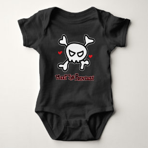 Princess Skull&Cross Bones Baby Bodysuit