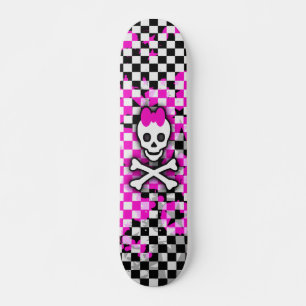 Princess Skull Girls Skateboard Deck