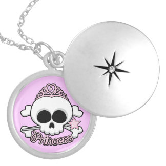 Princess Skull Locket Necklace