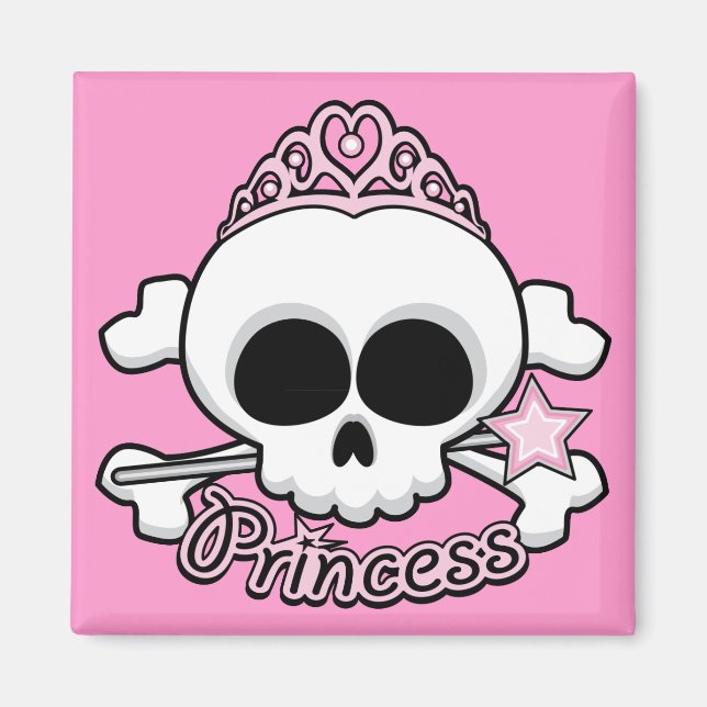 Princess Skull Magnet (Front)