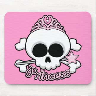Princess Skull Mouse Pad