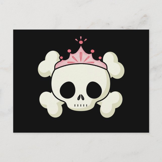 Princess Skull Postcard (Front)