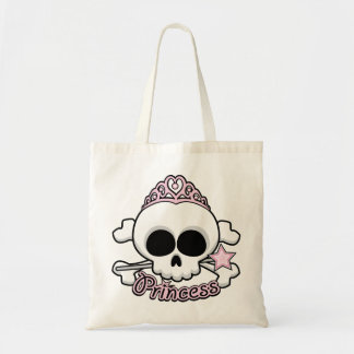 Princess Skull Tote Bag
