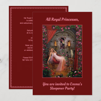 Princess Sleepover Party Invitation
