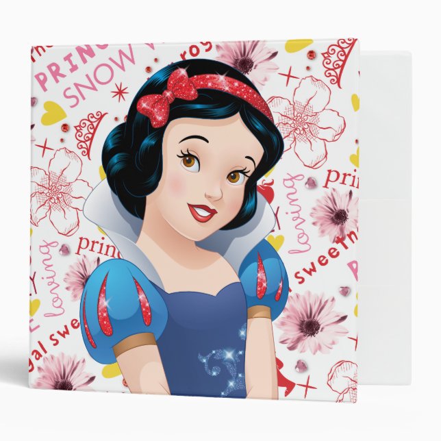 Princess Snow White 3 Ring Binder (Front/Inside)