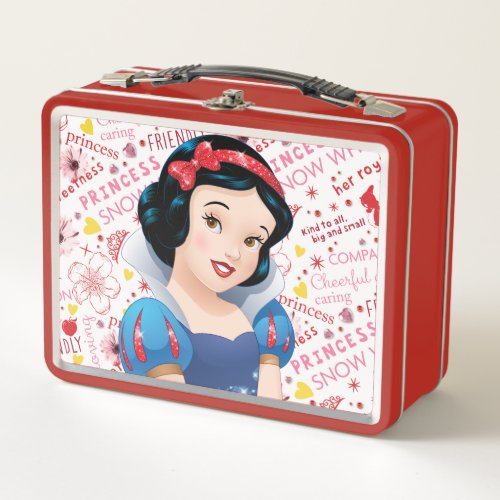 Princess Snow White Metal Lunch Box