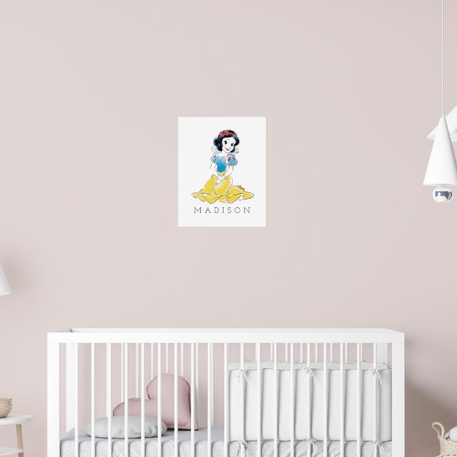 Princess Snow White Watercolor | Add Your Name Poster (Nursery 2)