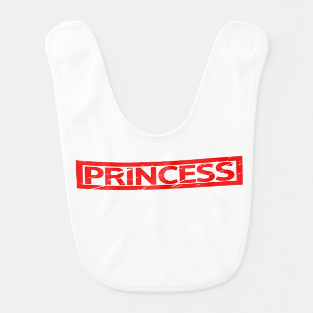 Princess Stamp Baby Bib (Front)