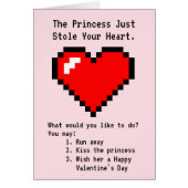 Princess Stole Your Heart - Nerdy Joke Video Game (Front)