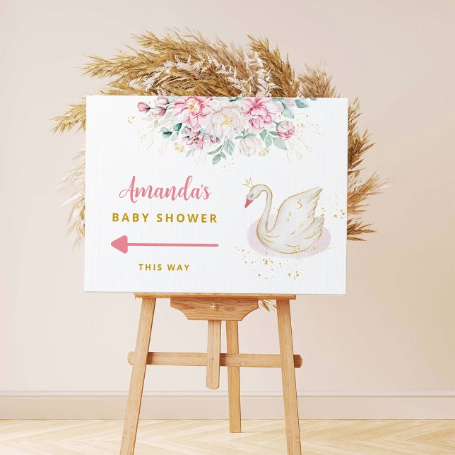 Princess Swan Baby Shower Sign (Creator Uploaded)