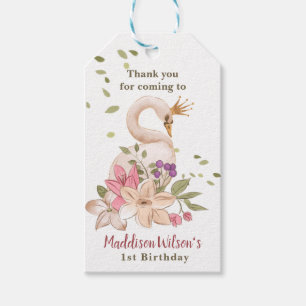 Princess Swan Birthday/ Baby Shower Gift Tags